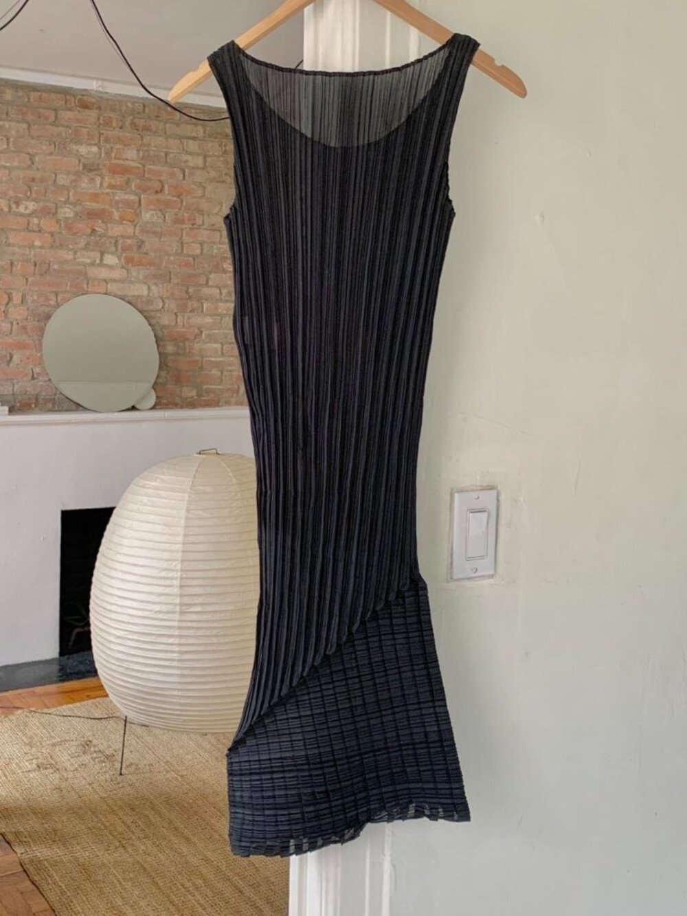 Issey Miyake Archive Stepped Pleated Tank Dress Black S - Picture 3 of 8
